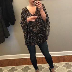 Winter Kate vintage silk bell sleeve blouse